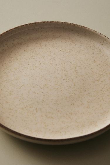 ASSIETTE À DESSERT PORCELAINE BORD ANTIQUE - Écru clair de Zara - Image 5