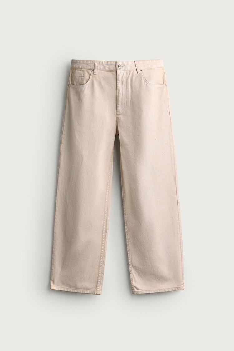 Pantalon straight fit lavado