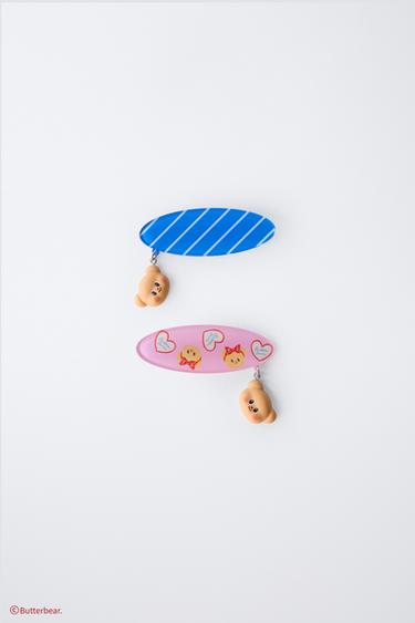 Zara BUTTERBEAR © 髮夾兩件組 - 粉紅色