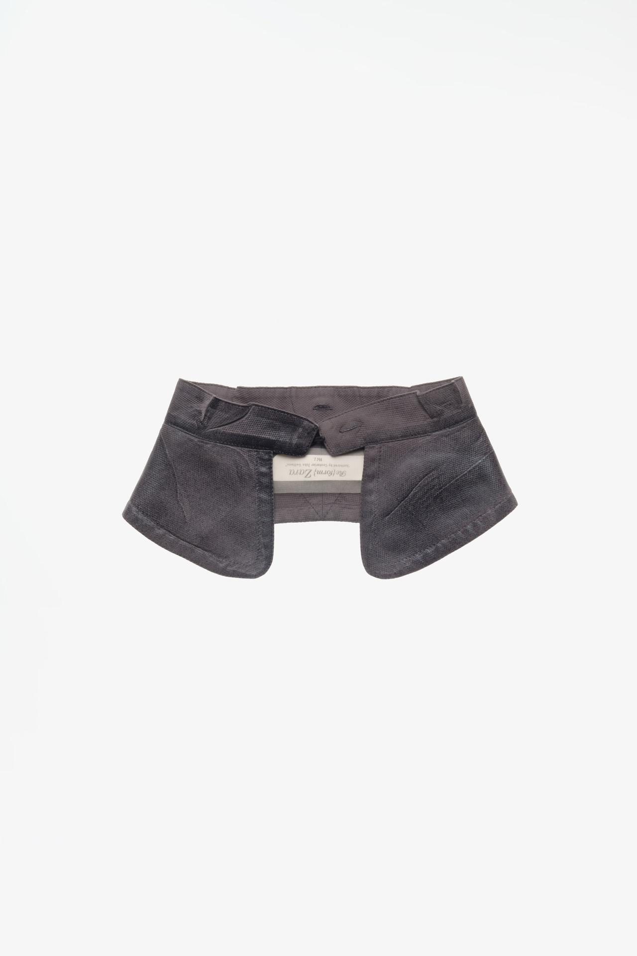 LIMITED EDITION SHIMMER-EFFECT COLLAR — Dark gray