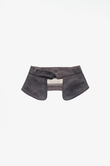 LIMITED EDITION SHIMMER-EFFECT COLLAR — Dark gray 1