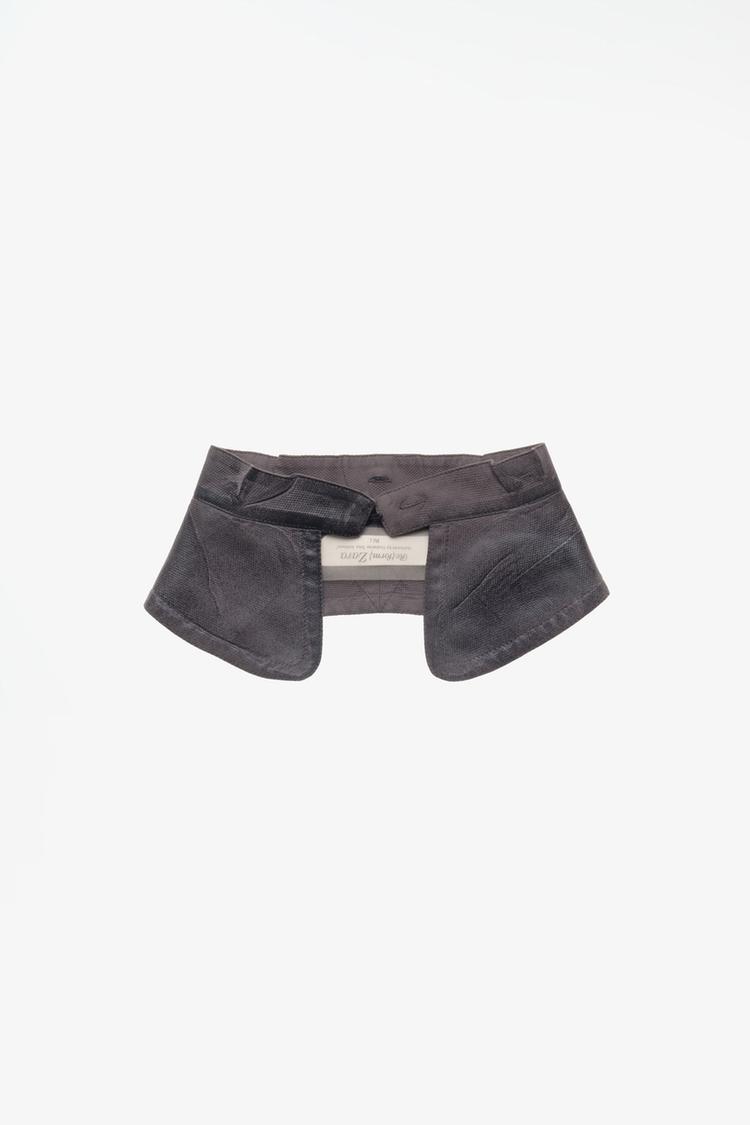 LIMITED EDITION SHIMMER-EFFECT COLLAR — Dark gray