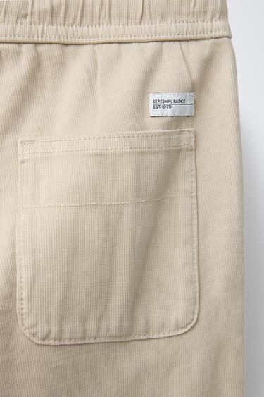 PANTALON STRUCTURÉ CONFORTABLE - Sable de Zara - Image 3