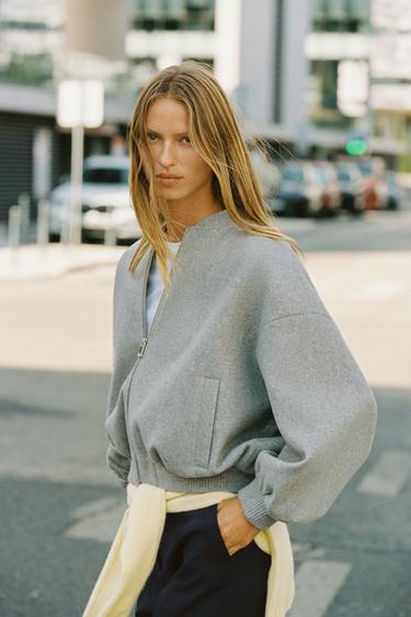 TROUSERS WITH VENT ON THE HEM - Dark navy by Zara - Image 2