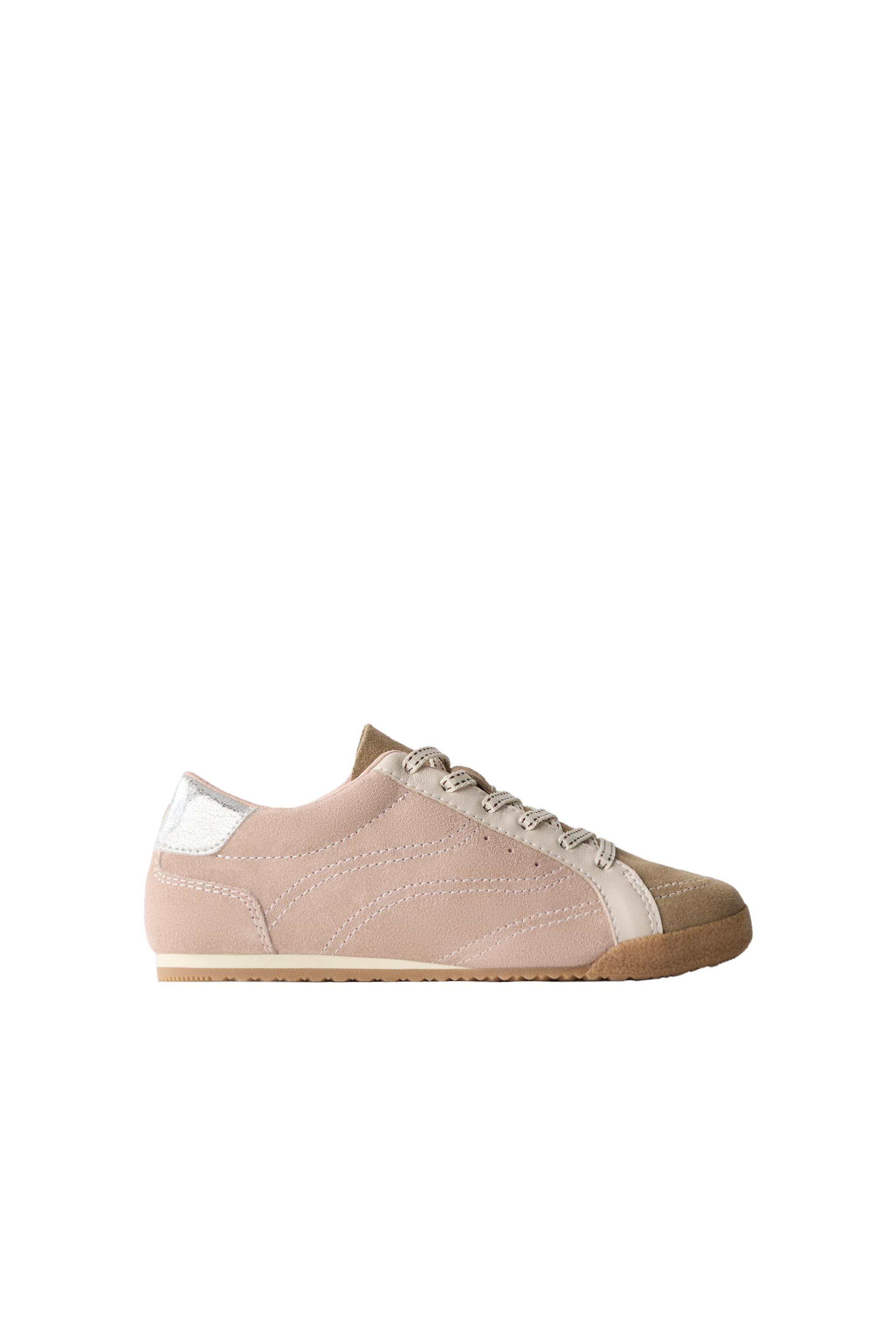 LEATHER SNEAKERS - Pink | ZARA United States display picture 2