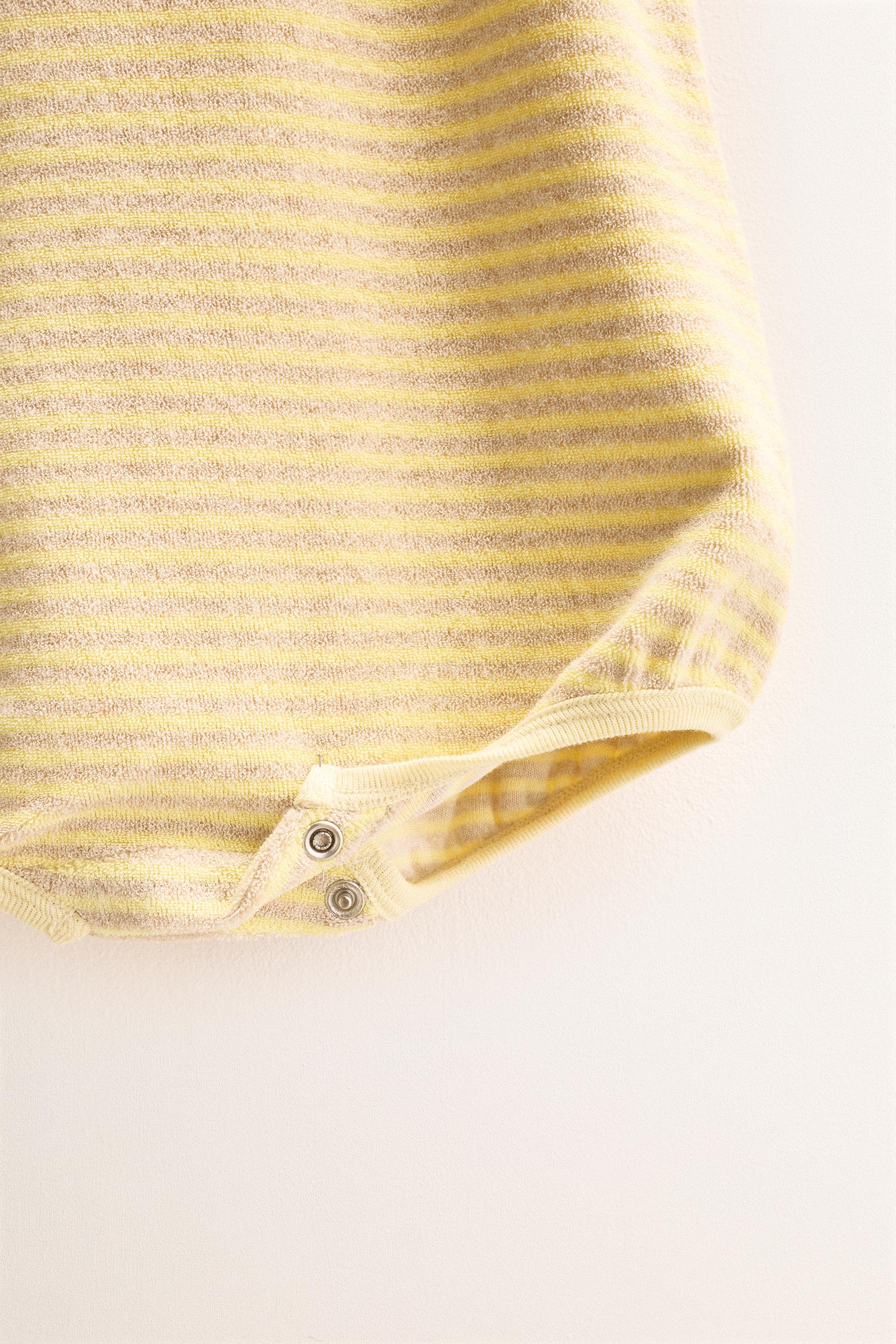 ZARA TIMELESS - STRIPED TERRYCLOTH ROMPER