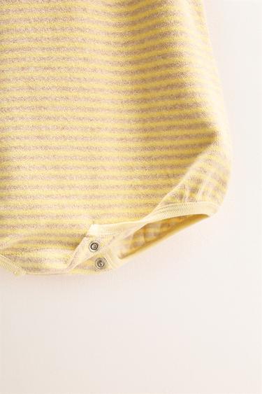 ZARA TIMELESS - STRIPED TOWELLING ROMPER - Printed by Zara - Image 3