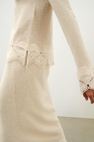 TOP RUSTIQUE EN CROCHET - Sable de Zara - Image 4