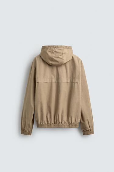 BLOUSON KANGOUROU RELAXED FIT À CAPUCHE - Beige de Zara - Image 7