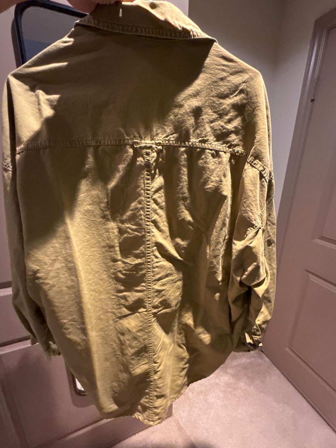 DRAWSTRING CONTRAST CROP JACKET - Image 2