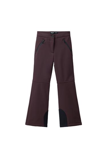 VANDAFVISENDE OG VINDTÆTTE BUKSER RECCO® SYSTEM SKI COLLECTION - Brun fra Zara