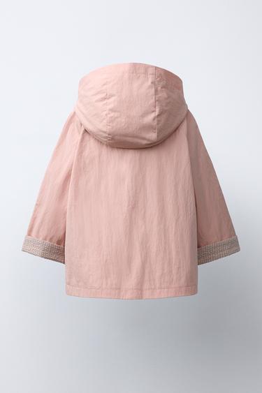 PARKA LÉGÈRE À CAPUCHE - Rose de Zara - Image 3