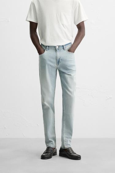 SLIM FIT JEANS - Sky blue by Zara