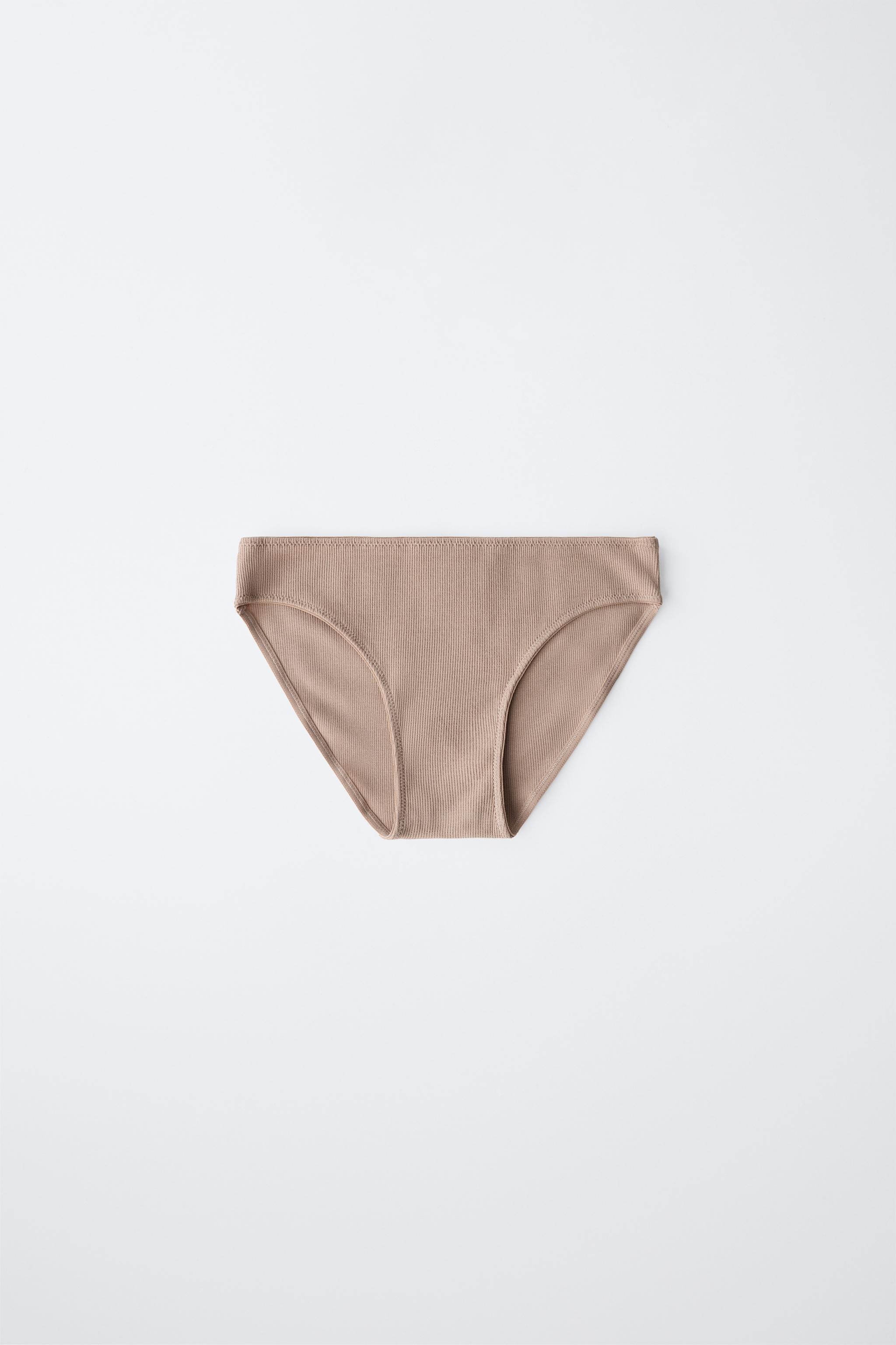 Трусы AGES THREE-PACK для детей, цветочный принт, в полоску — Zara — фото 3