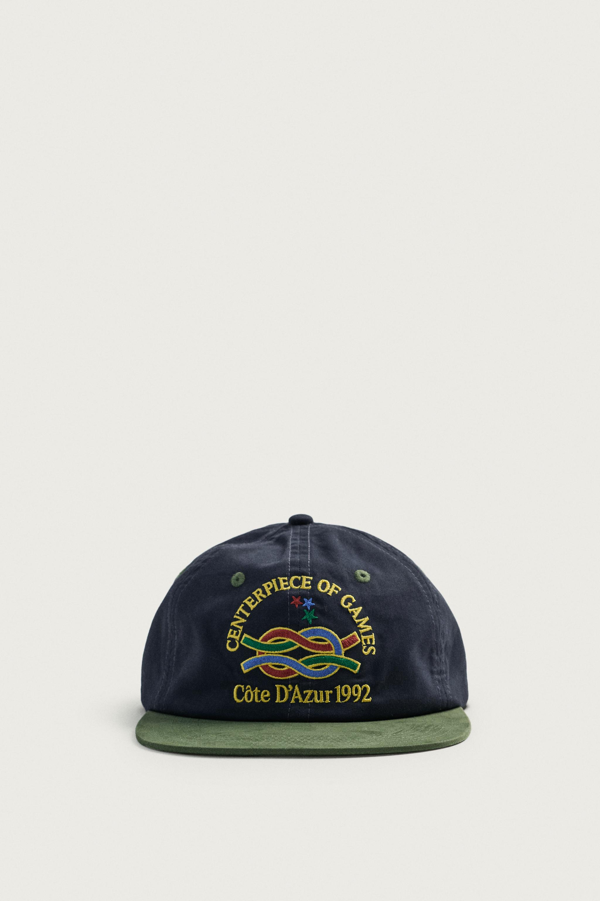 EMBROIDERED FLAT VISOR CAP