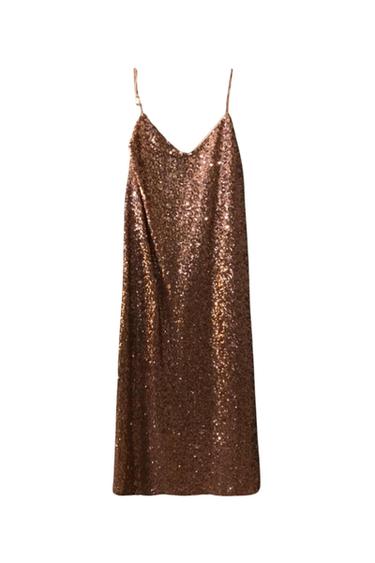 GOLD SEQUIN COCKTAIL DRESS
