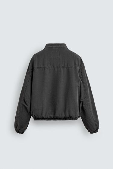 BLOUSON BOMBER MATELASSÉ - Gris de Zara - Image 7