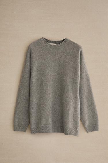 KNIT SWEATER - Grey by Zara - Image 4