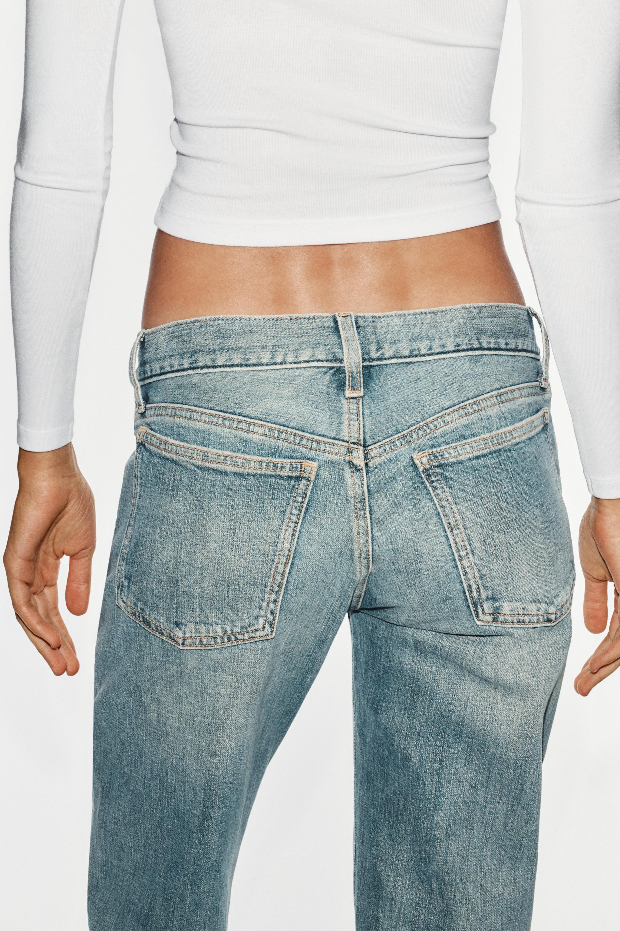 Zara TRF SLIM FIT DÜŞÜK BEL JEAN görsel 6