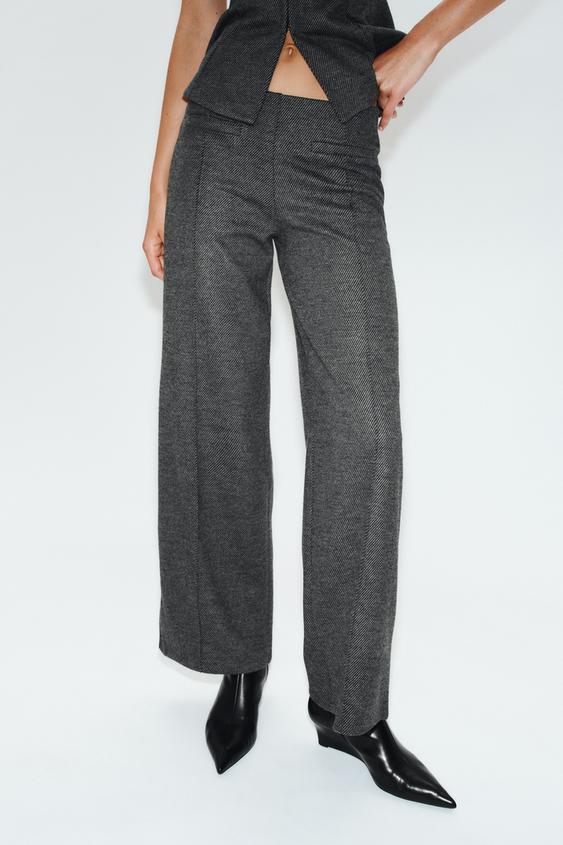 PANTALON PINCES - Gris moyen de Zara - Image 1