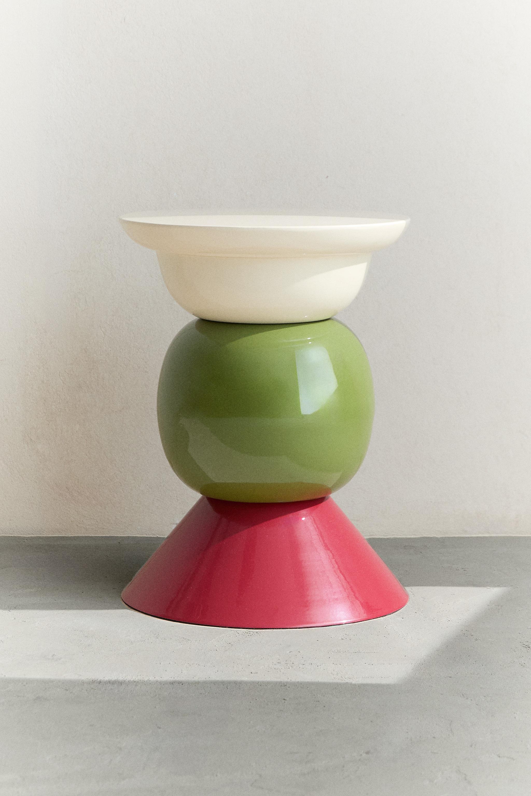 TABLE D’APPOINT MÉTAL FORMES GÉOMÉTRIQUES