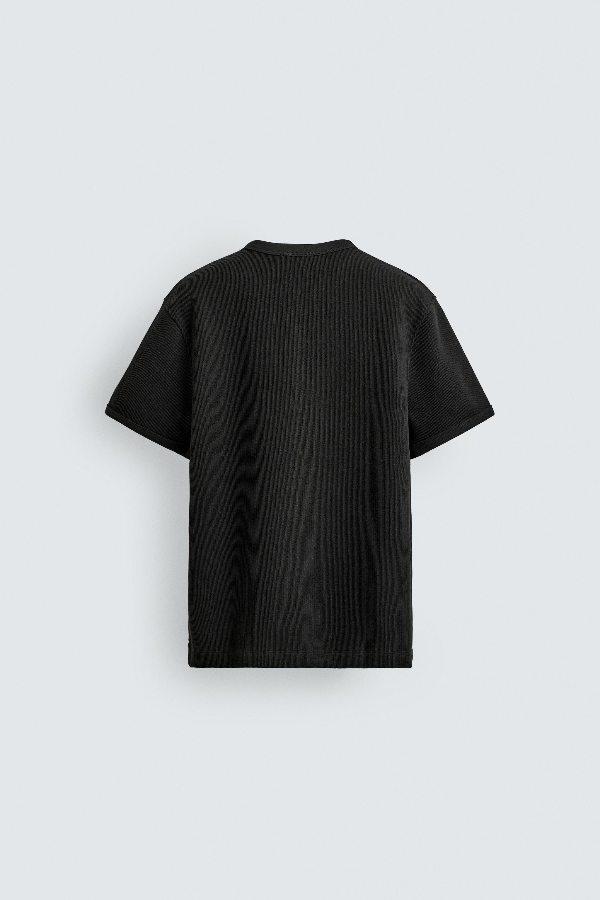 TEXTURED HENLEY SHIRT