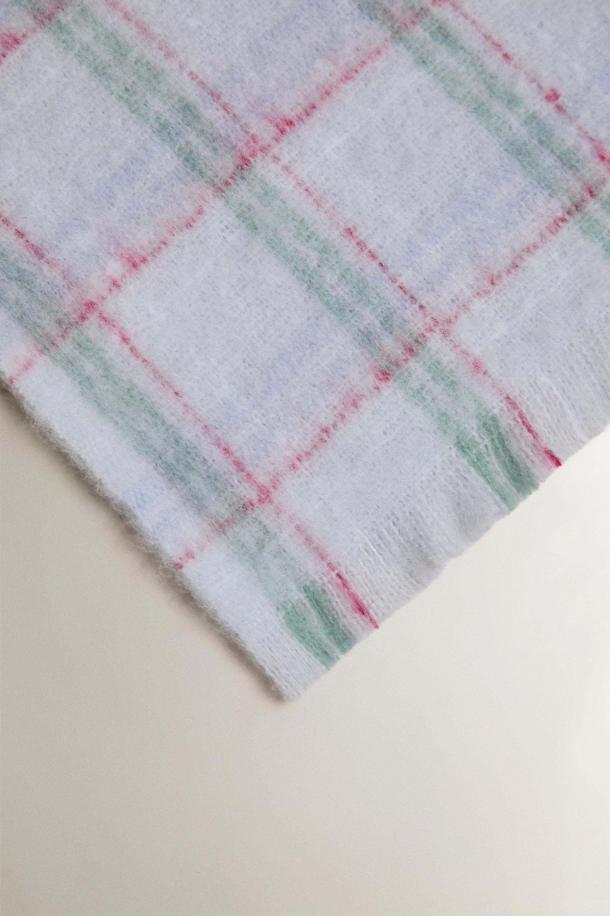 KIDS BRUSHED CHECK BLANKET