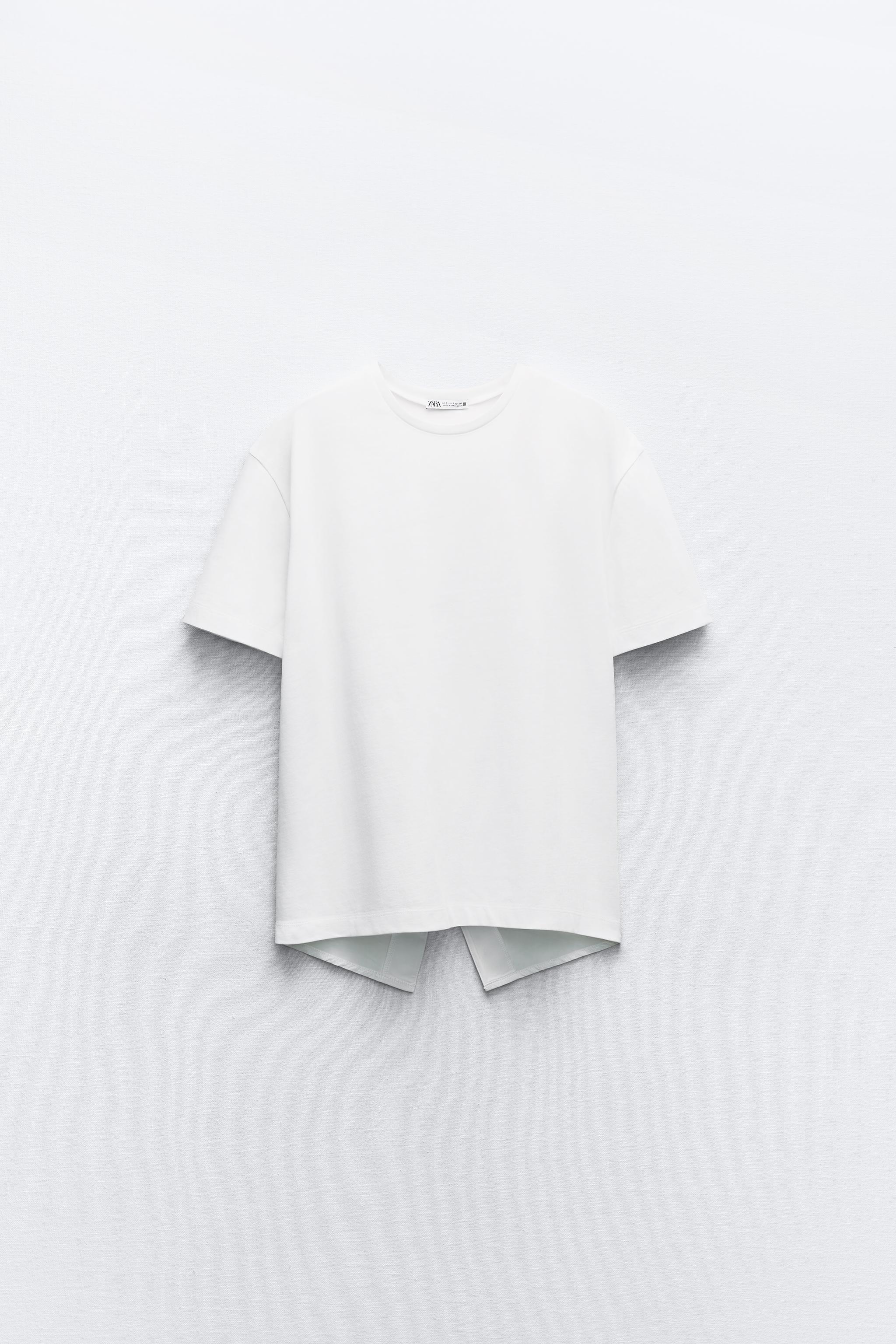 MIXED BUTTON T-SHIRT