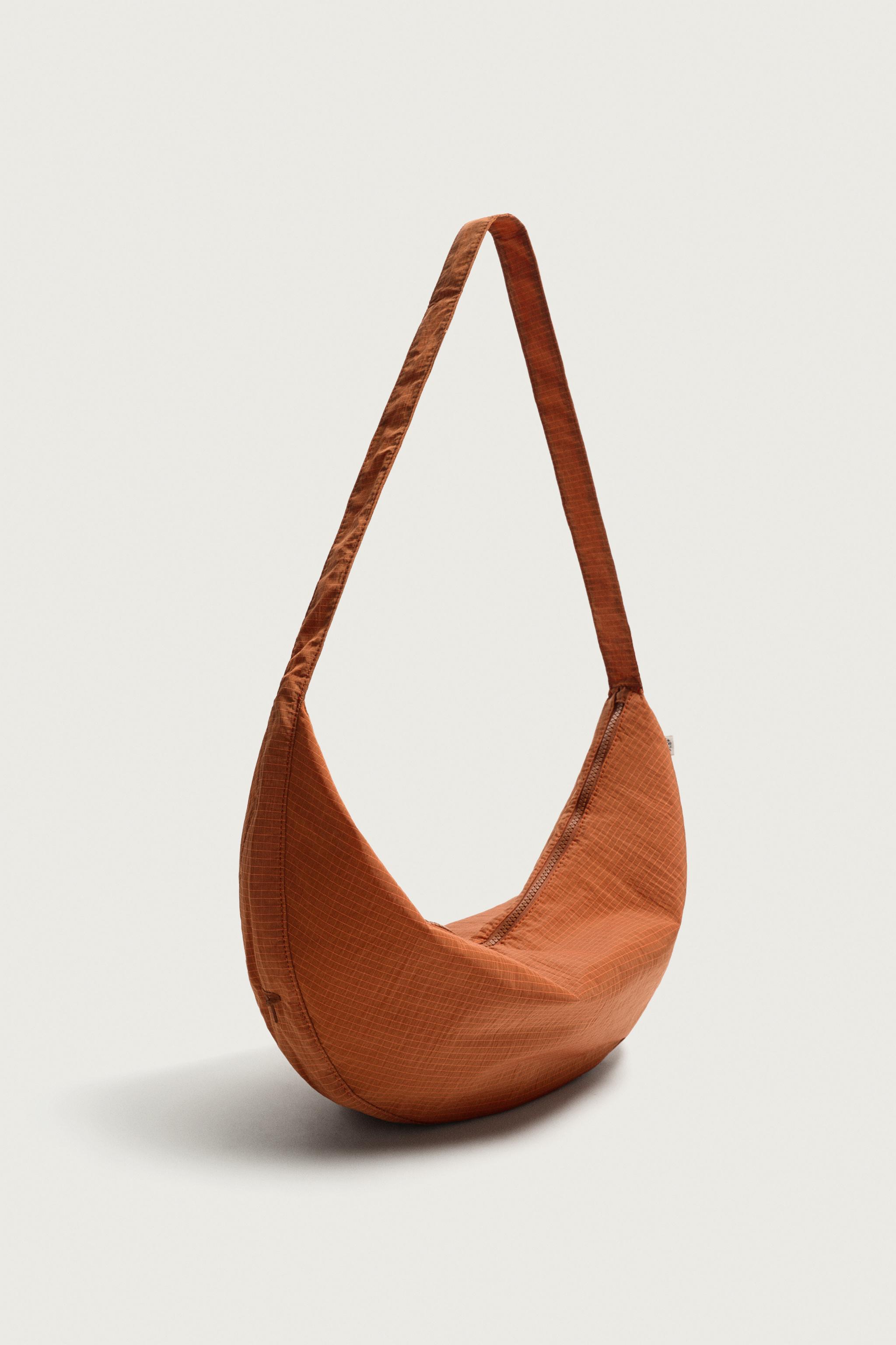 FABRIC SHOULDER BAG — Orange