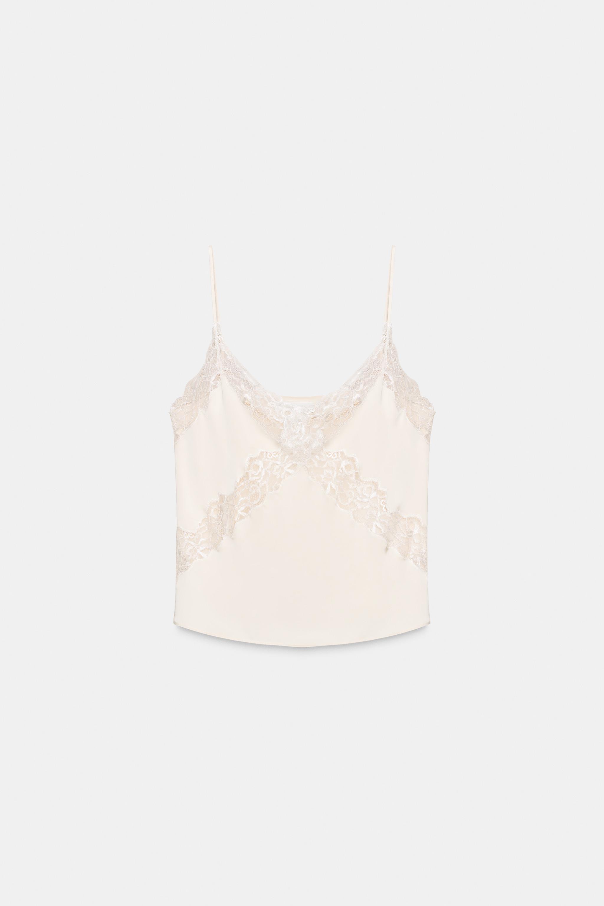 CAMISOLE TOP - Ecru | ZARA South Africa