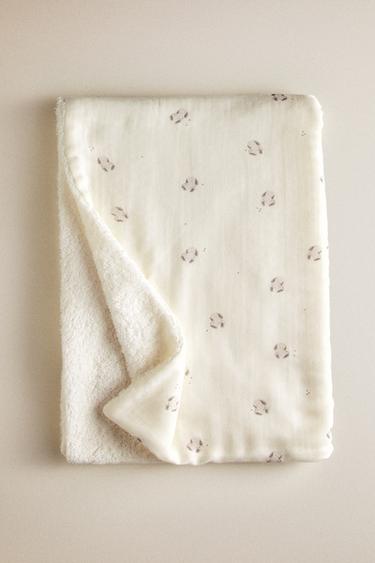 ASCIUGAMANO BAGNO NEONATO CONIGLIETTI - Crema di Zara