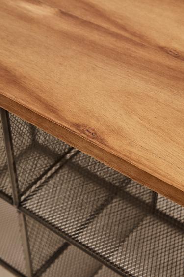 BANQUETTE EN MÉTAL ET BOIS - Gris foncé de Zara - Image 4