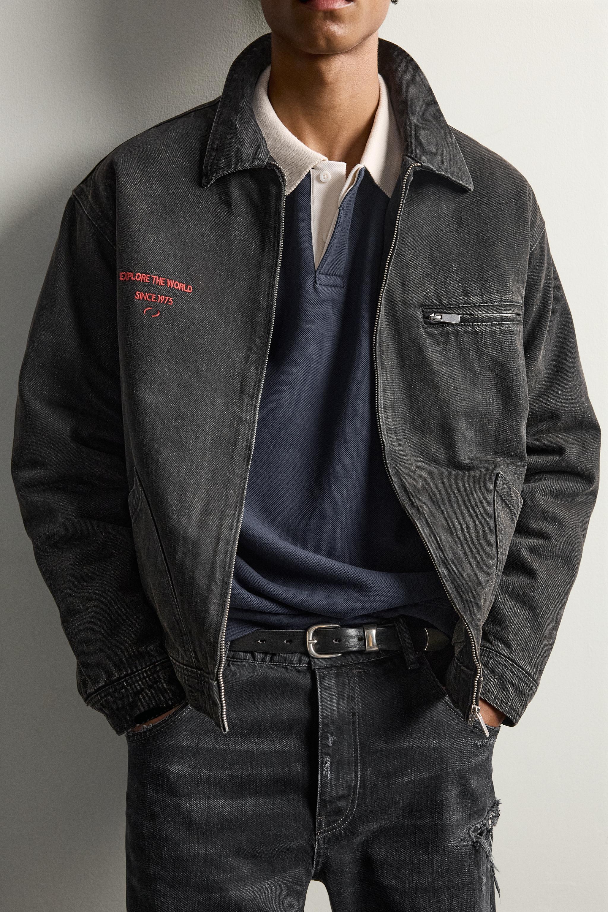 VESTE EN JEAN MATELASSÉE BRODÉE