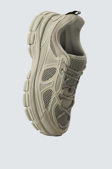 BASKET À SEMELLES ÉPAISSES - Blanc de Zara - Image 3