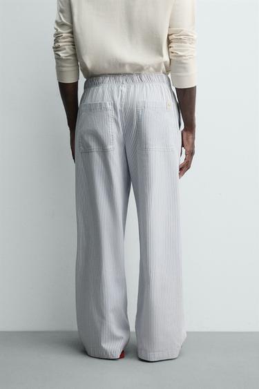 PANTALON BAGGY À RAYURES - rayures de Zara - Image 2