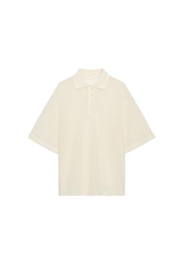 RUSTIC POLO SHIRT - Ecru by Zara