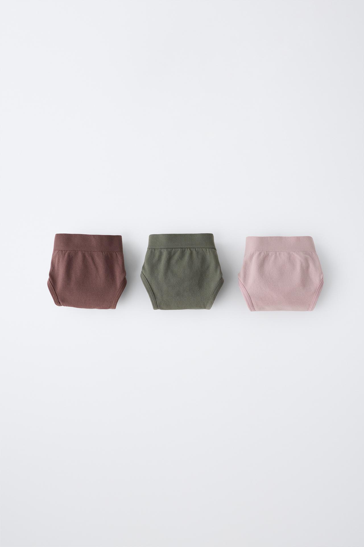 8-14 YEARS / PACK OF THREE SEAMLESS UNDERWEAR — Pink