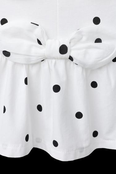 CAMISETA COMBINADA LAZOS - Negro / Blanco de Zara