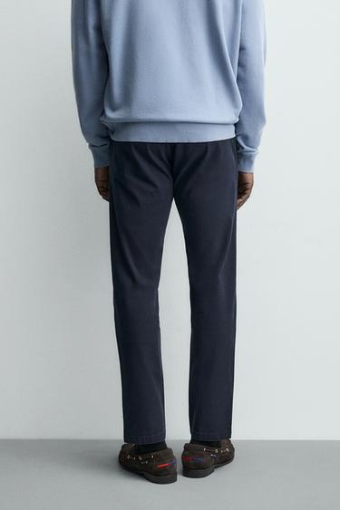 PANTALON CHINO SKINNY FIT - Bleu marine de Zara - Image 2