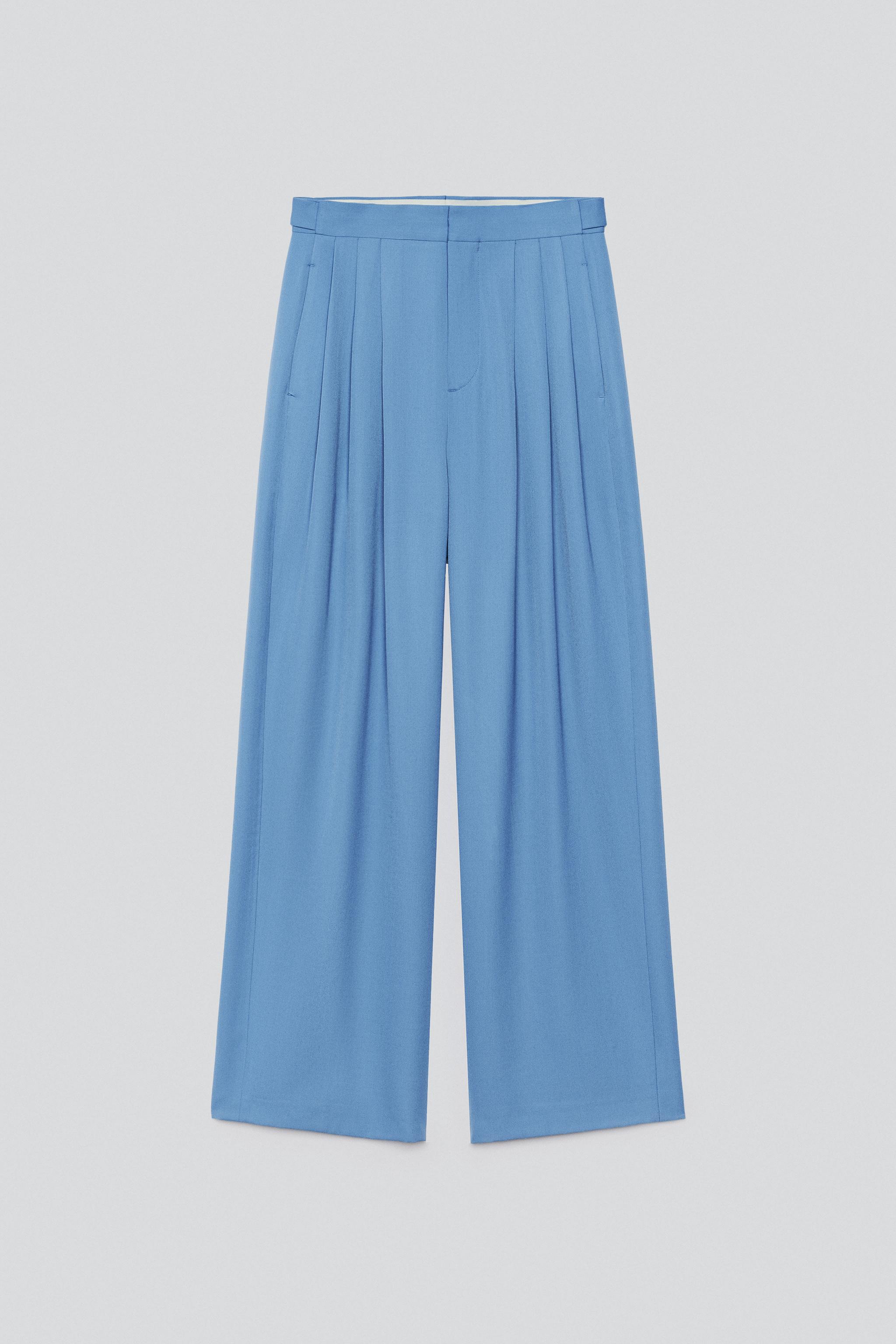 PANTALON COSTUME COUPE DÉCONTRACTÉE À PLIS