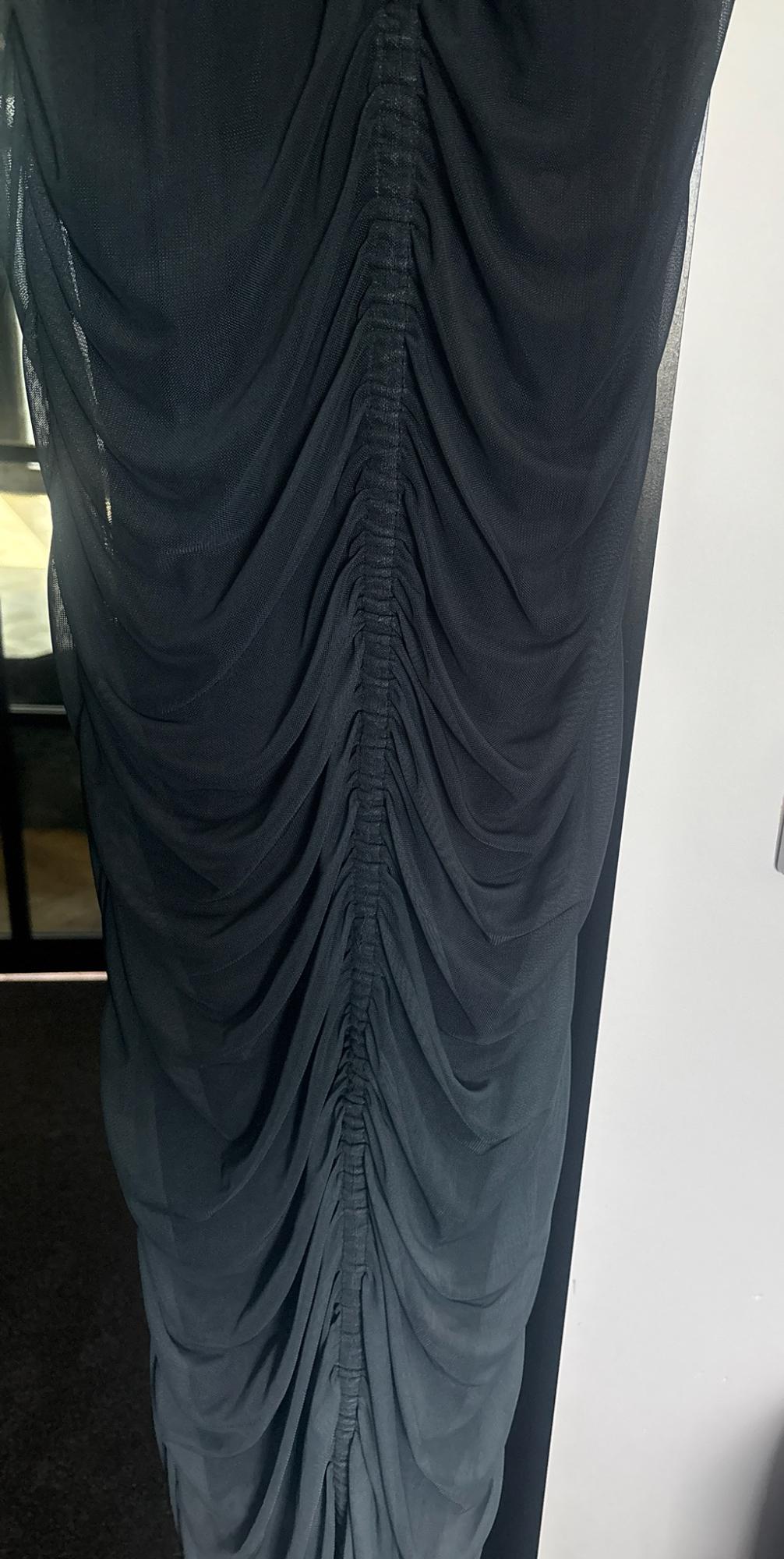 PRINTED TULLE MIDI DRESS - Image 6