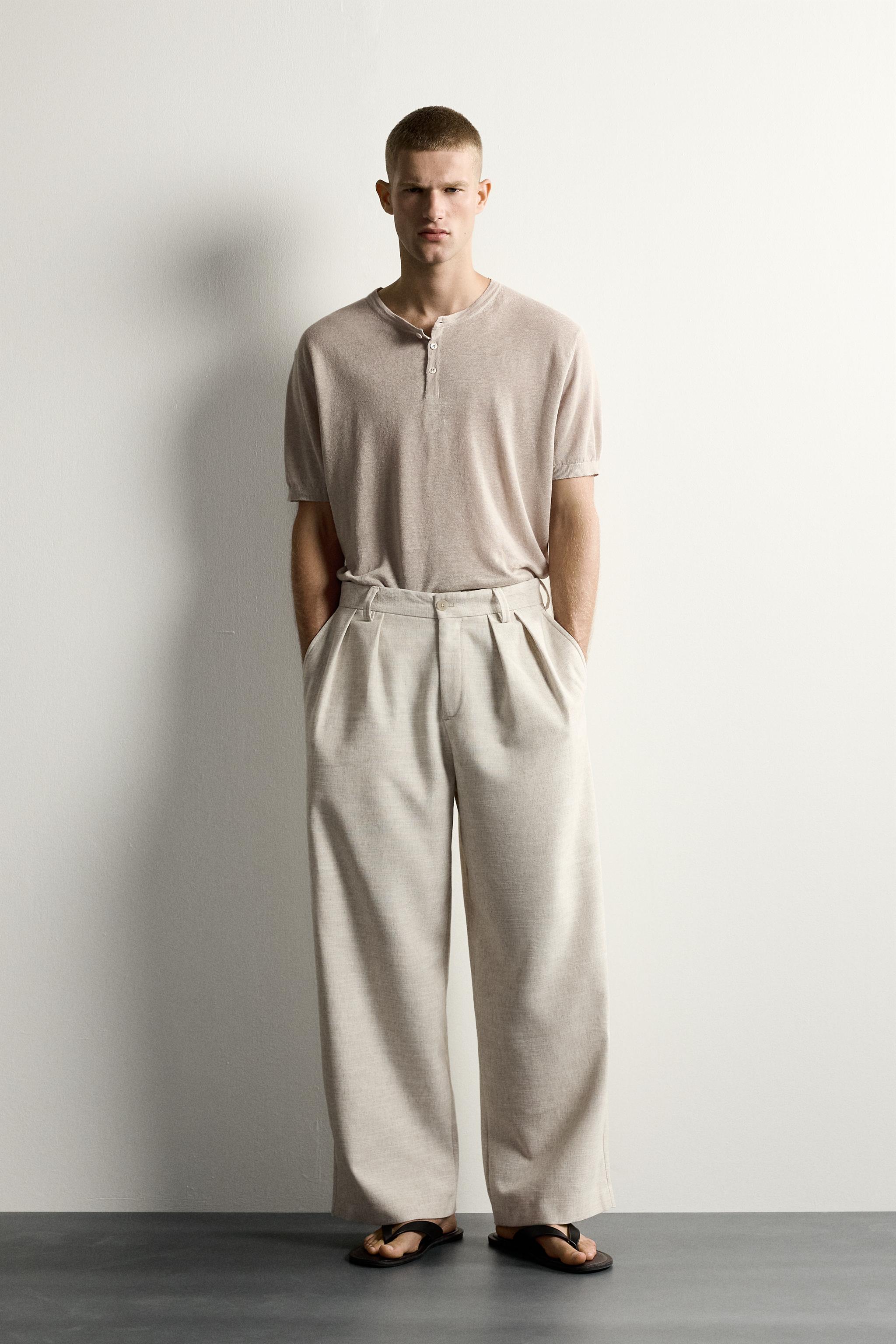 PANTALON DÉCONTRACTÉ STRUCTURE PLIS
