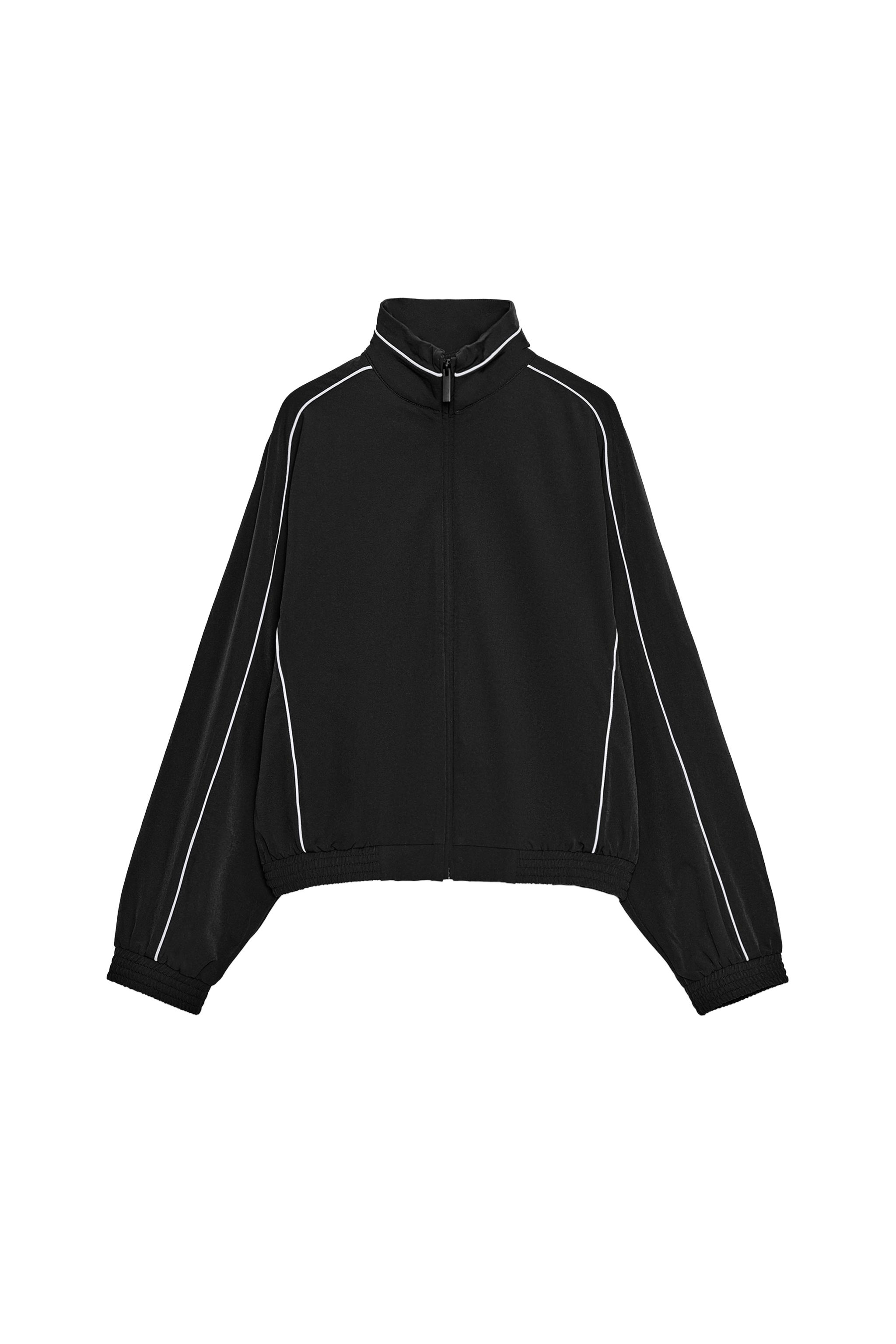 テクニカル コントラストパイピング ジャケット - ブラック | ZARA
