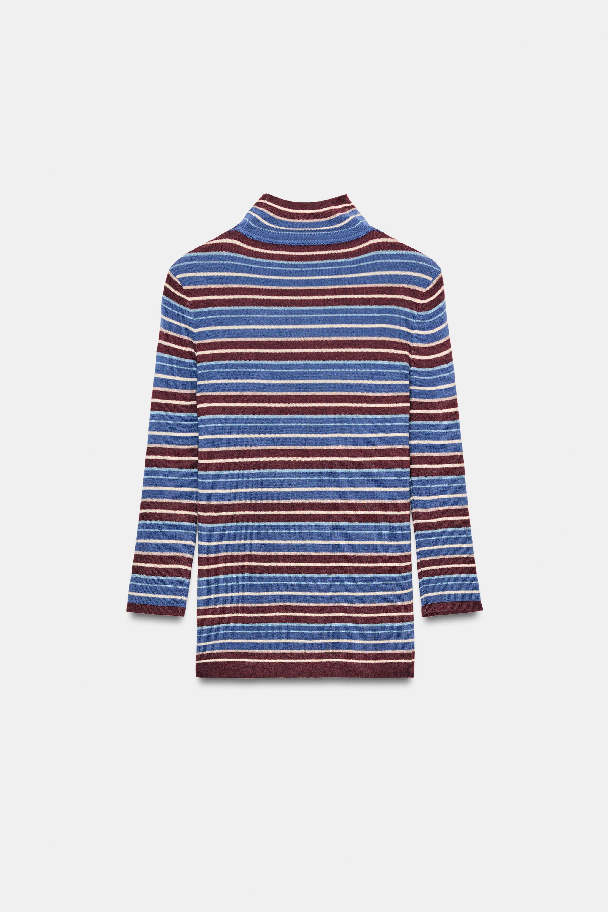 PULL EN MAILLE À RAYURES