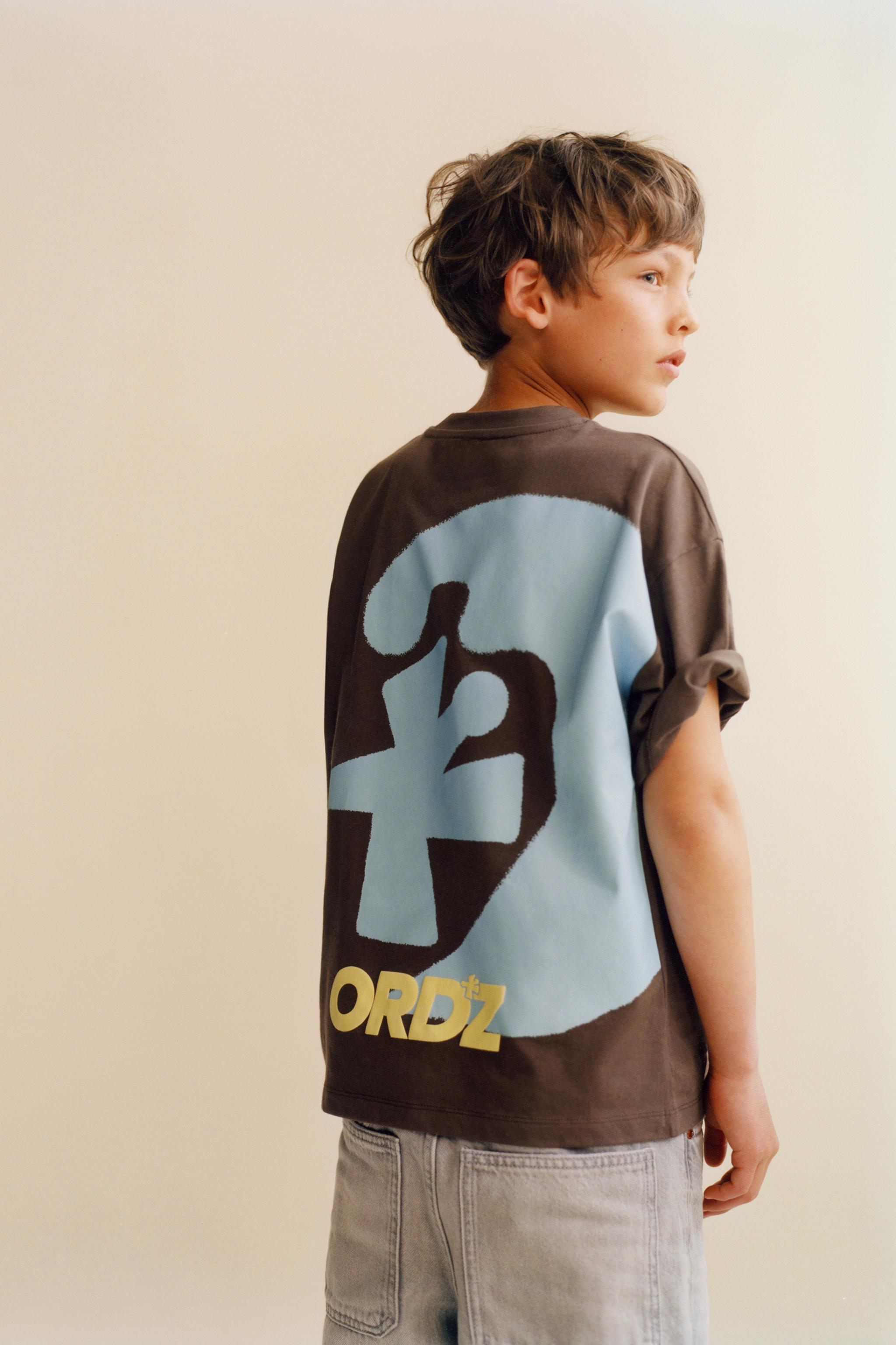 LOGO PRINT T-SHIRT — Brown