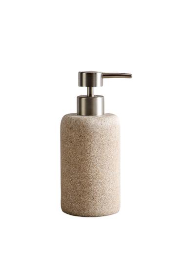 RESIN SOAP DISPENSER - Beige by Zara