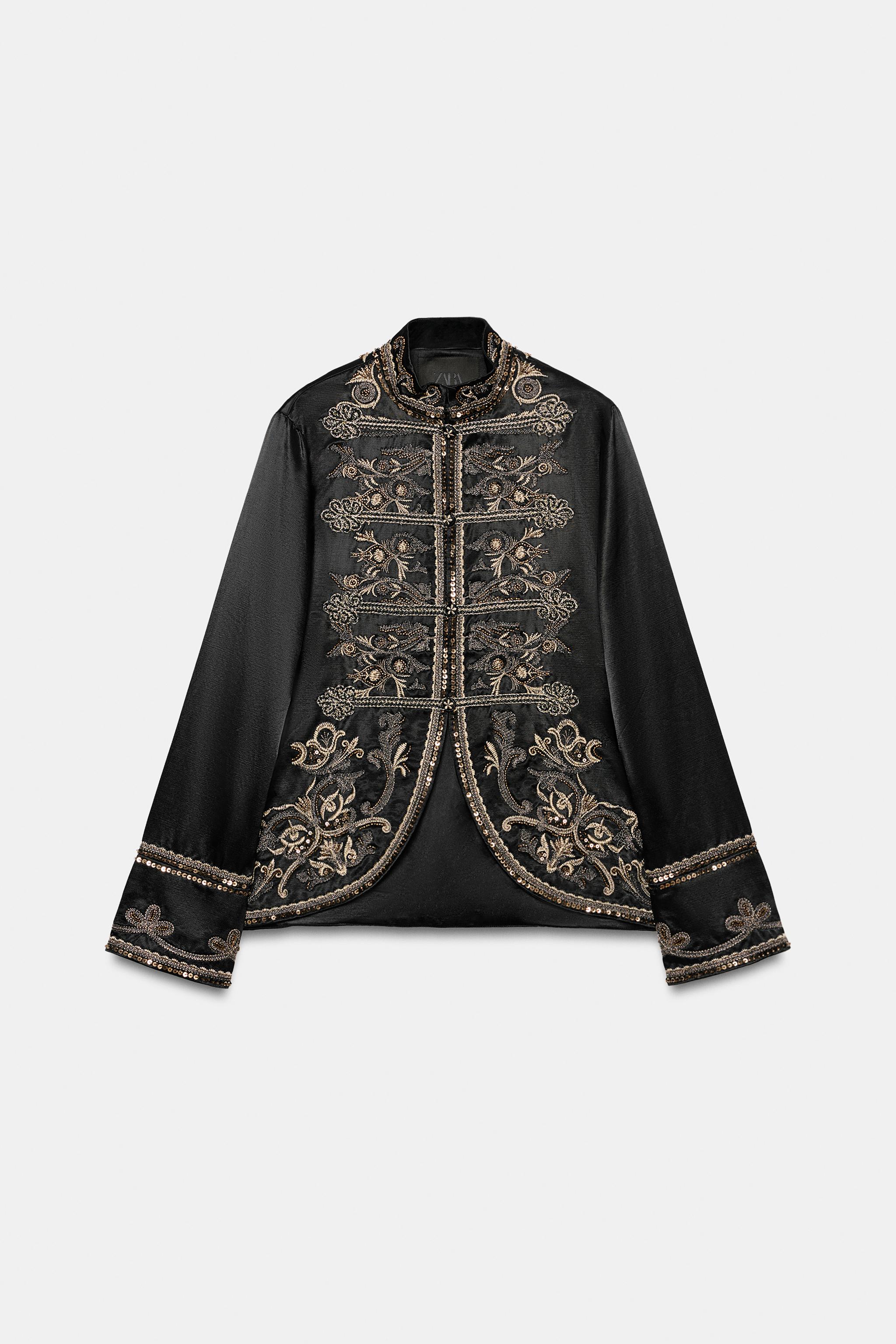 ZW COLLECTION EMBROIDERED FROG FASTENING JACKET
