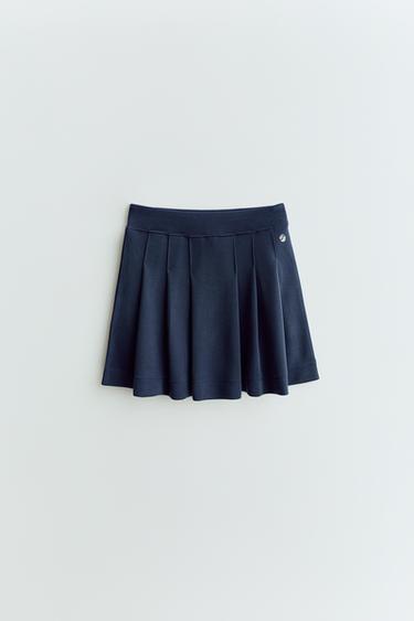 JUPE-SHORT EN MODAL - Bleu de Zara