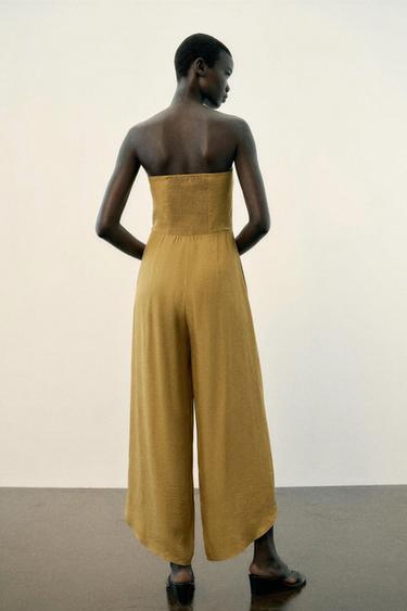 COMBINAISON À BAS ASYMÉTRIQUE - Marron clair de Zara - Image 3