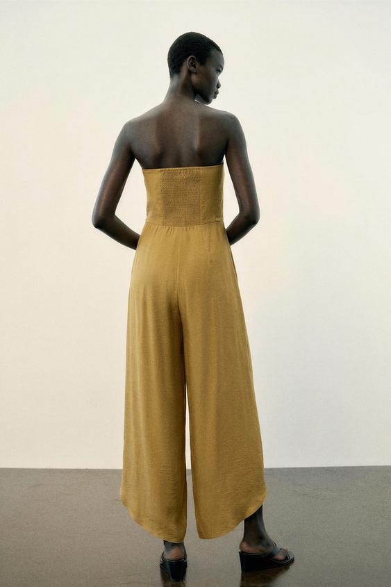 COMBINAISON À BAS ASYMÉTRIQUE - Marron clair de Zara - Image 3